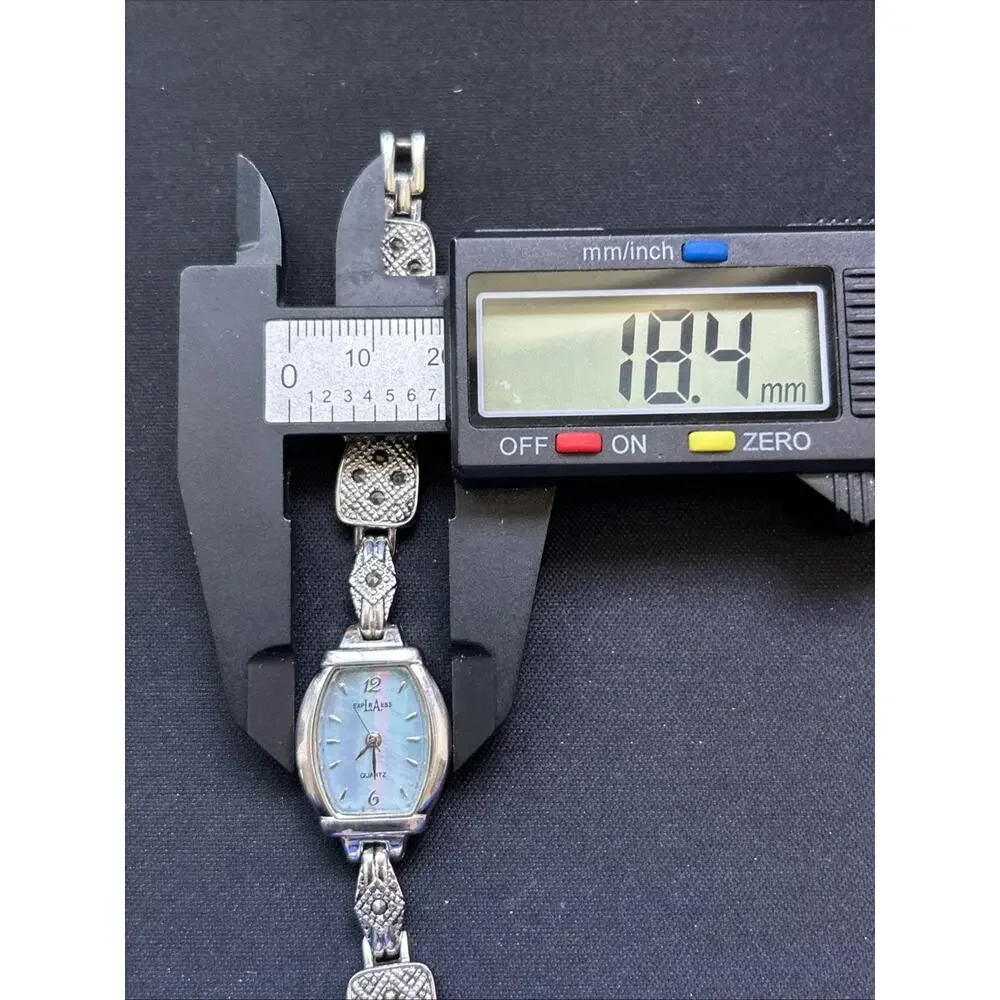 LA Express Blue MOP Dial Silver Tone Women’s Quartz Watch